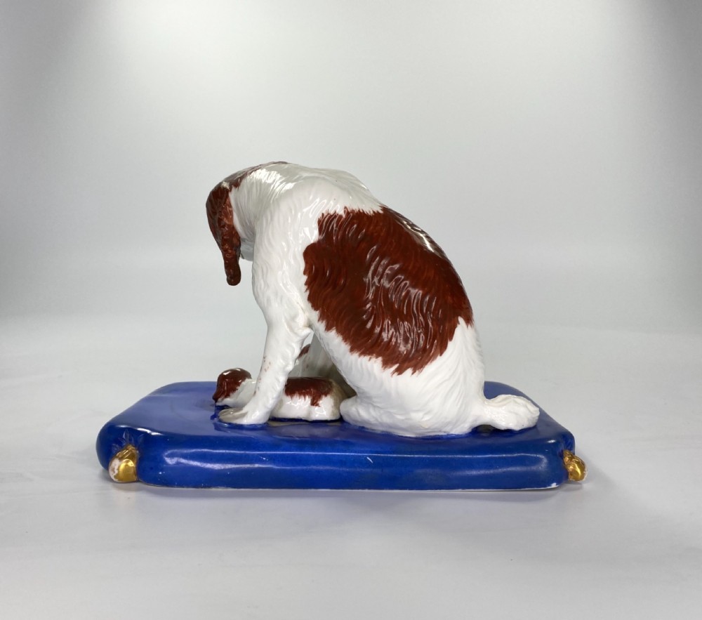 Copeland & Garrett porcelain group of Spaniels, c. 1840. View V