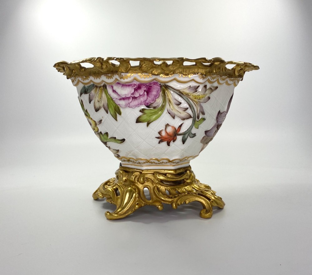 French porcelain bowl, ormolu mounts, c. 1880. View VIII