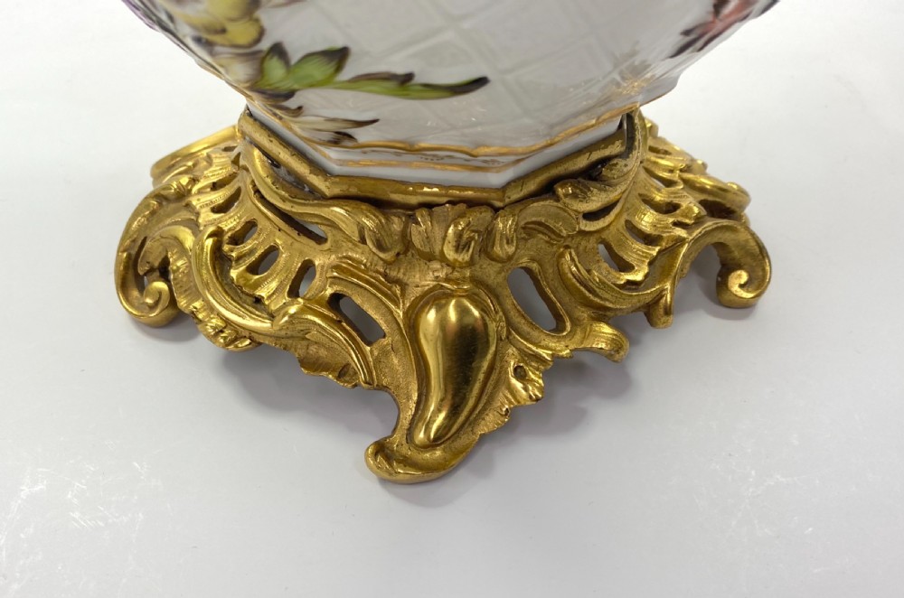 French porcelain bowl, ormolu mounts, c. 1880. View XIV