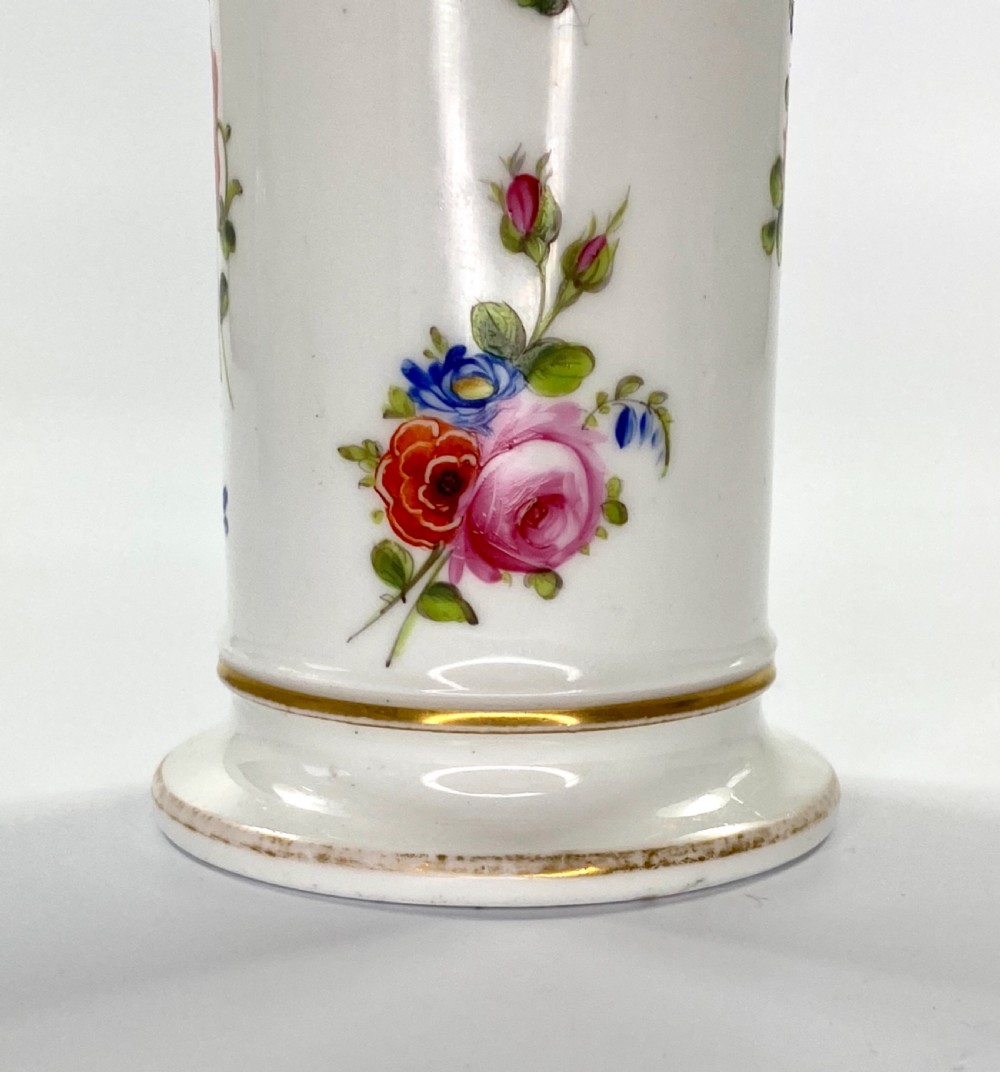 Swansea porcelain spill vase. Flowers. c. 1815. View IV