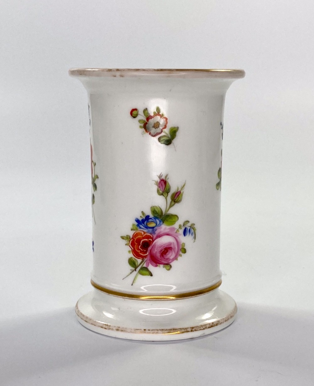 Swansea porcelain spill vase. Flowers. c. 1815. View V