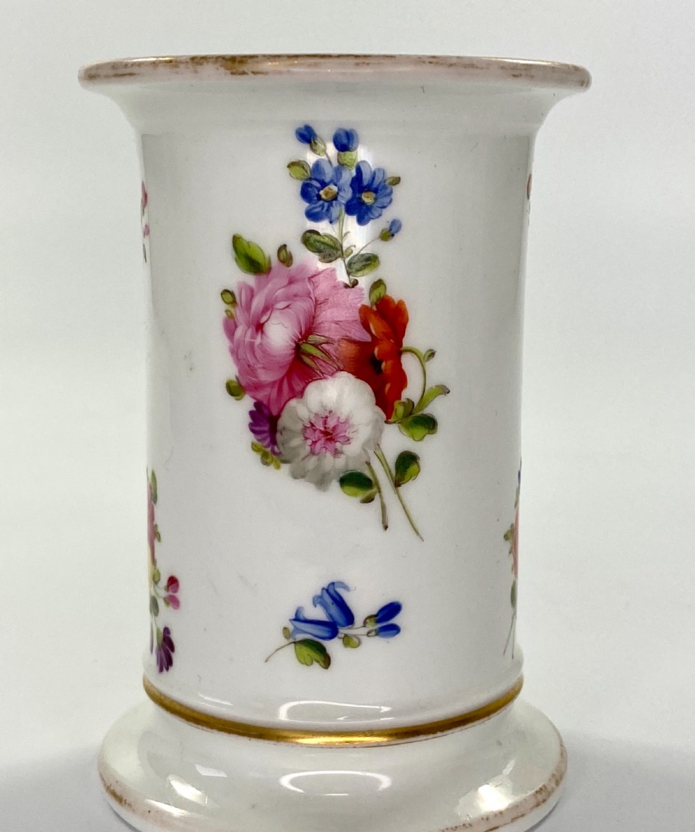 Swansea porcelain spill vase. Flowers. c. 1815. View VII