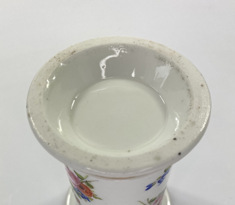 Swansea porcelain spill vase. Flowers. c. 1815. View XII