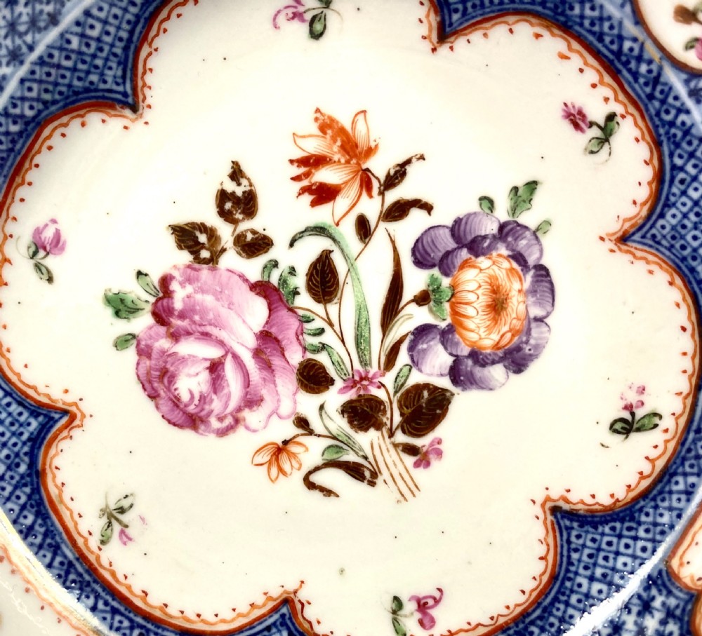 Pair Chinese porcelain dishes. Compagnie s des Indes. Qianlong Period. View IV