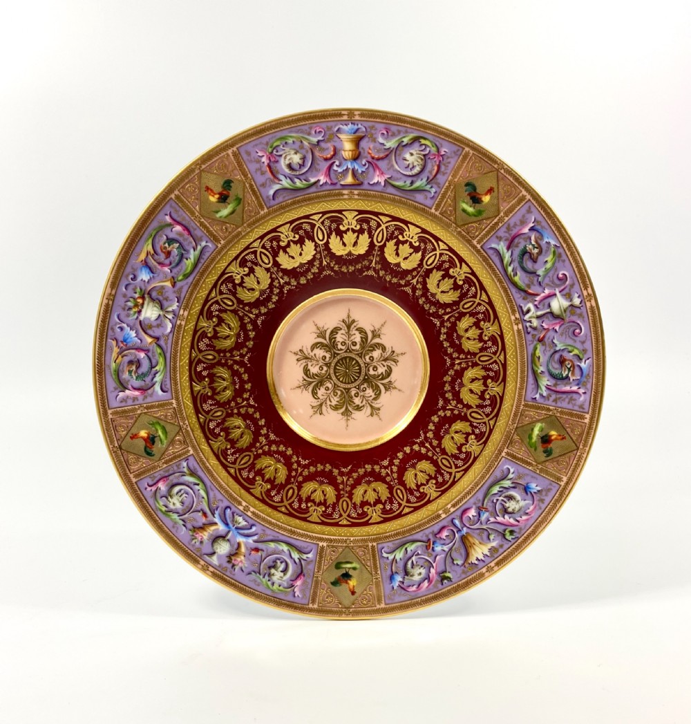 Vienna porcelain stand. Neo Classical, dated (17)98.