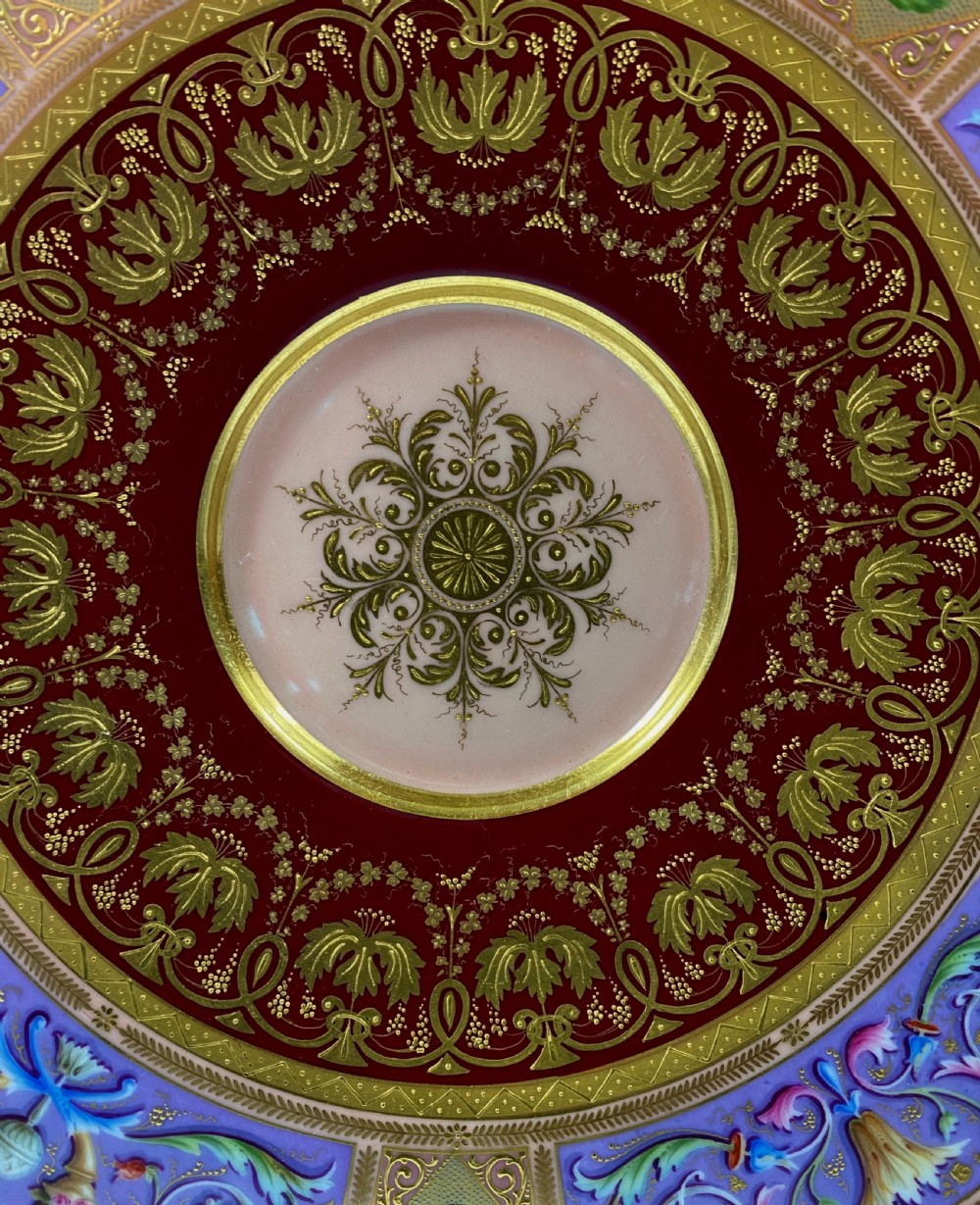 Vienna porcelain stand. Neo Classical, dated (17)98. View II