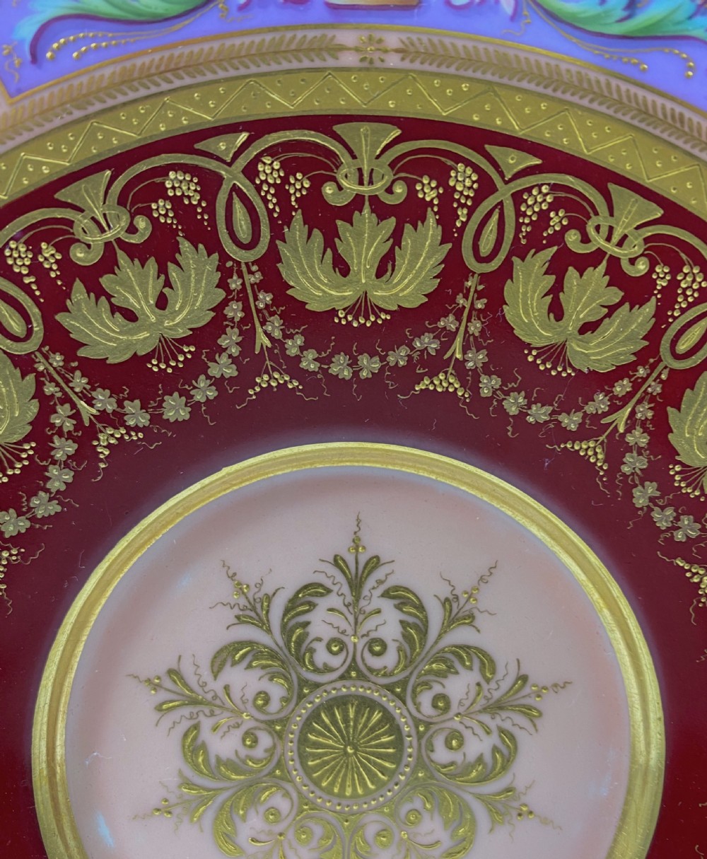 Vienna porcelain stand. Neo Classical, dated (17)98. View III