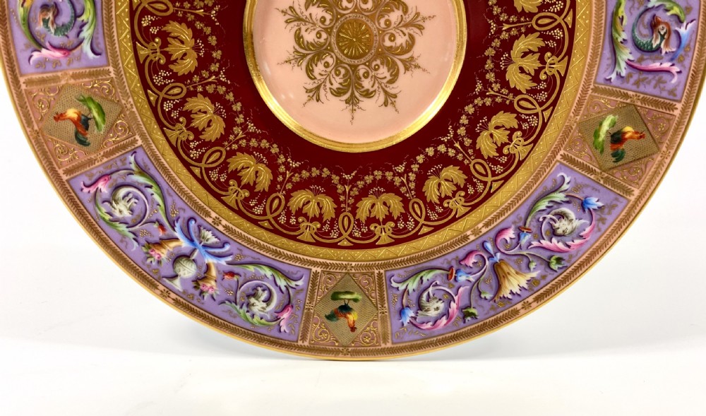 Vienna porcelain stand. Neo Classical, dated (17)98. View V