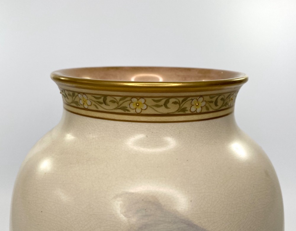 Pair Doulton Lambeth faience vases. J. P. Hewitt, c. 1885 View XIII