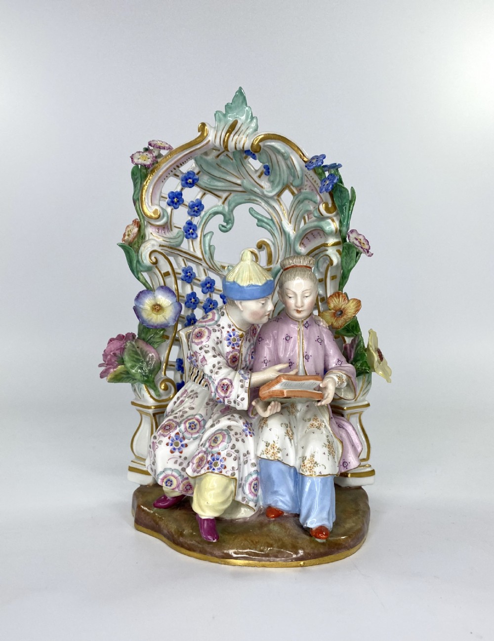 Meissen porcelain Chinoiserie group, c. 1870.