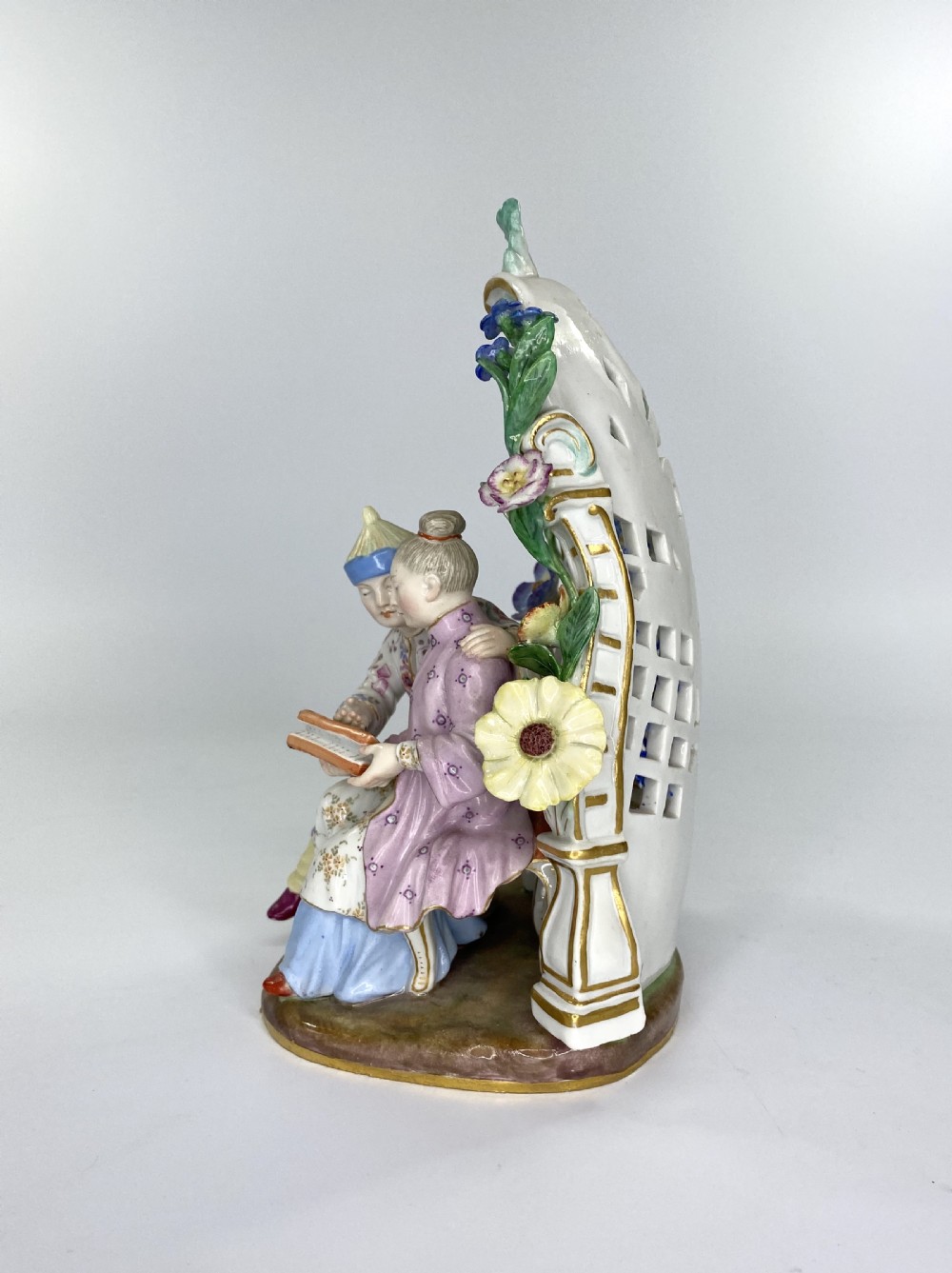 Meissen porcelain Chinoiserie group, c. 1870. View V