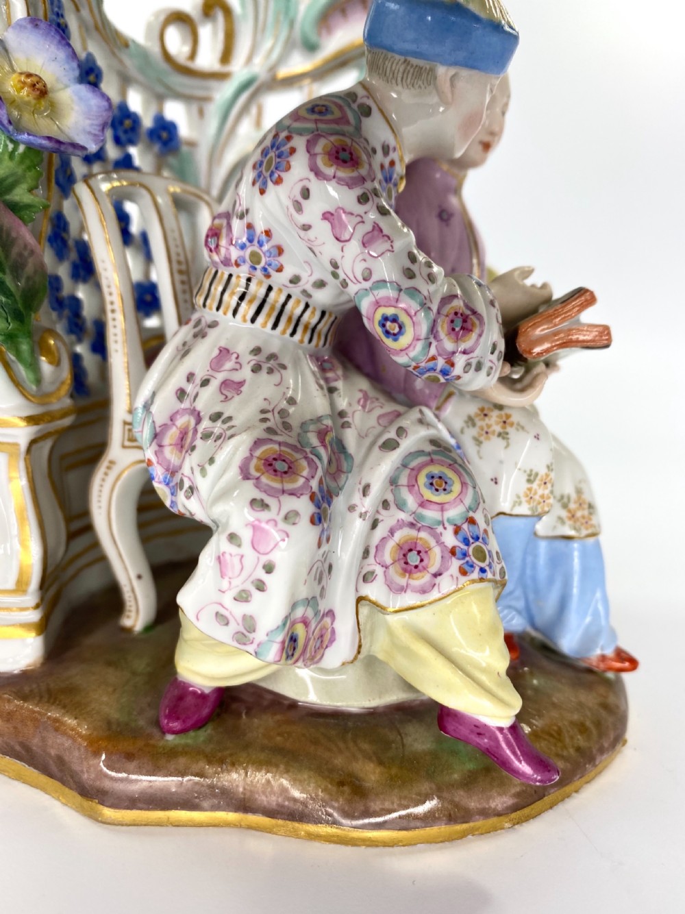 Meissen porcelain Chinoiserie group, c. 1870. View VII