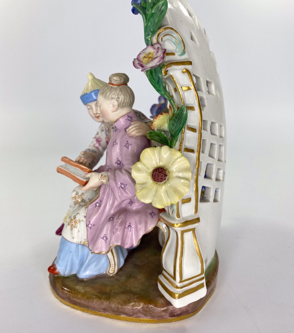 Meissen porcelain Chinoiserie group, c. 1870. View VIII