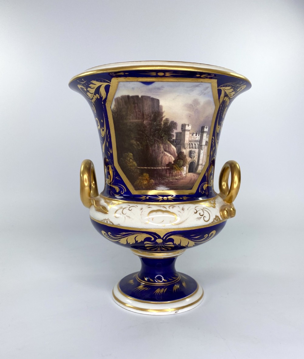 Derby porcelain garniture. Bloor Period, c. 1830. View III