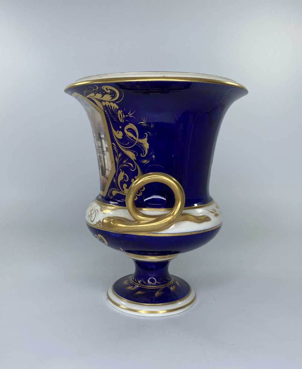 Derby porcelain garniture. Bloor Period, c. 1830. View VI