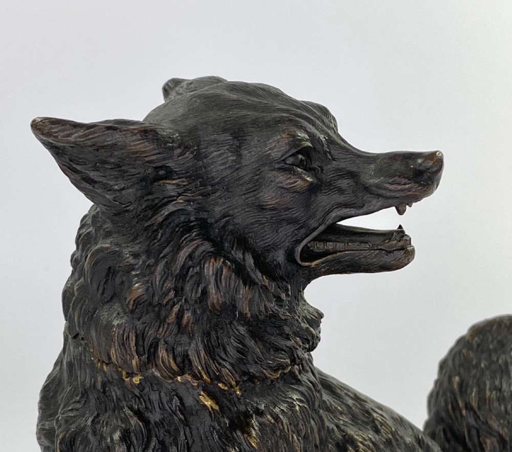Austrian bronze inkwell, c. 1890. View III