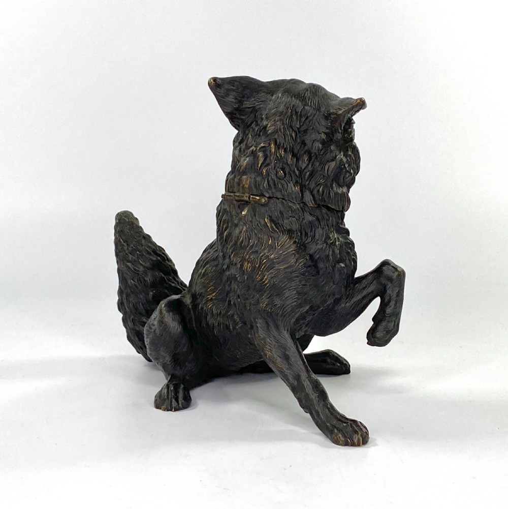 Austrian bronze inkwell, c. 1890. View VII