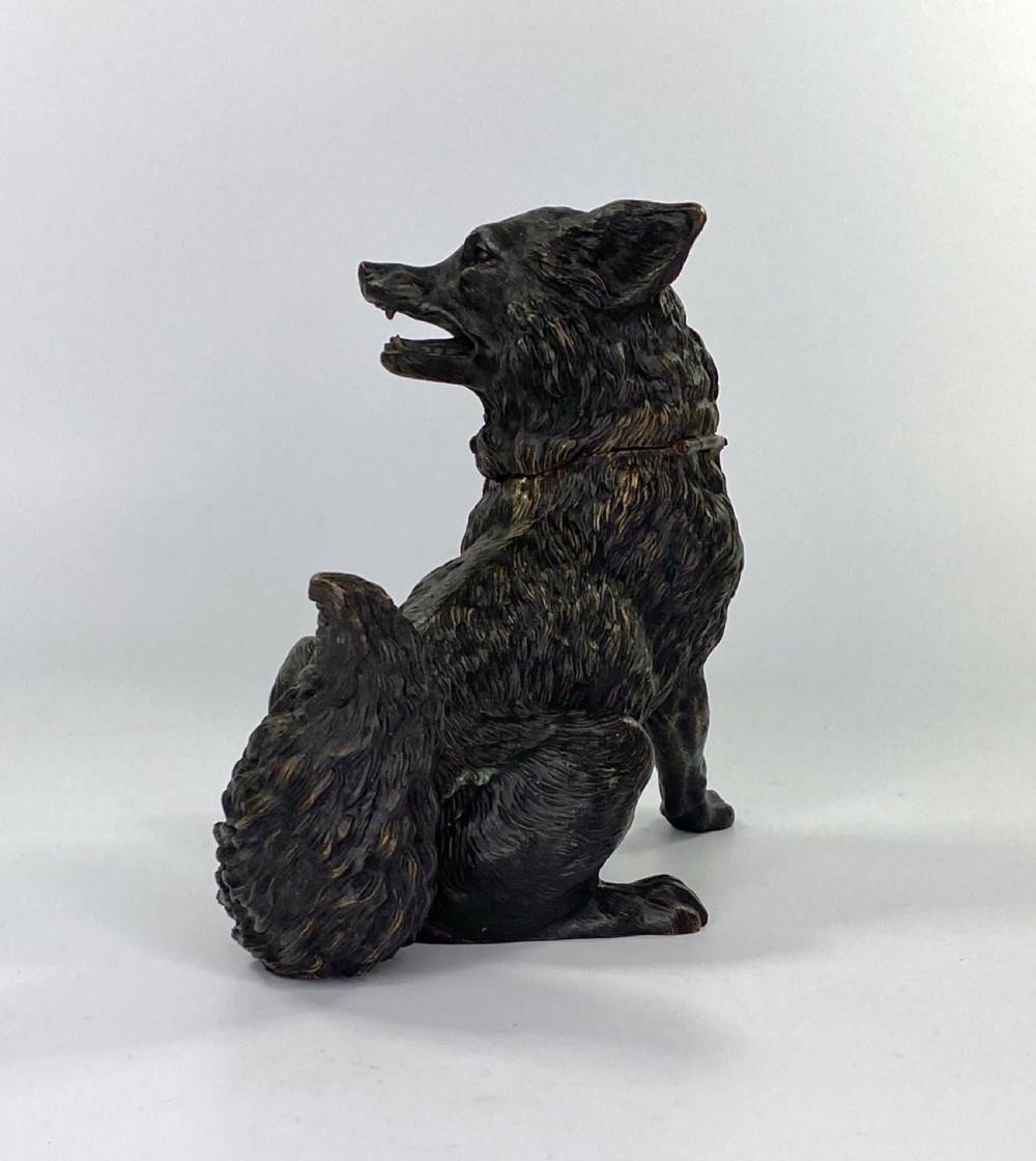 Austrian bronze inkwell, c. 1890. View VIII