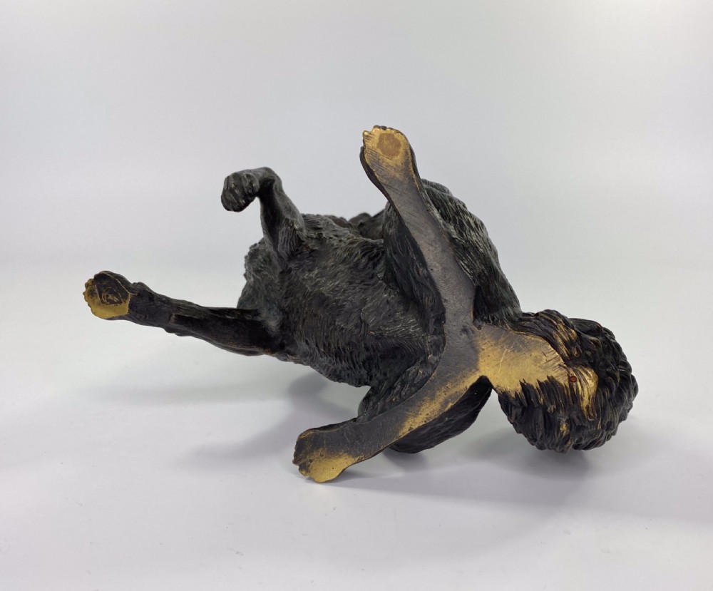 Austrian bronze inkwell, c. 1890. View XV