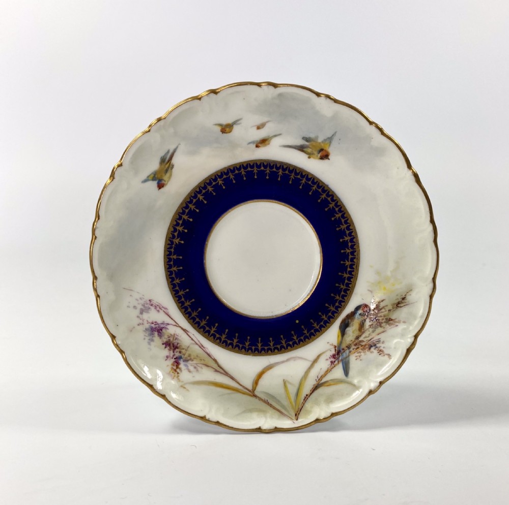 Royal China Works Worcester cup and saucer, dated 1902. View II