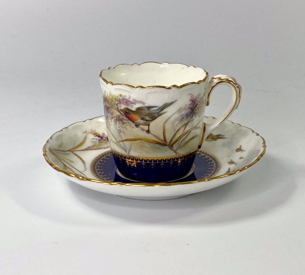 Royal China Works Worcester cup and saucer, dated 1902. View VII