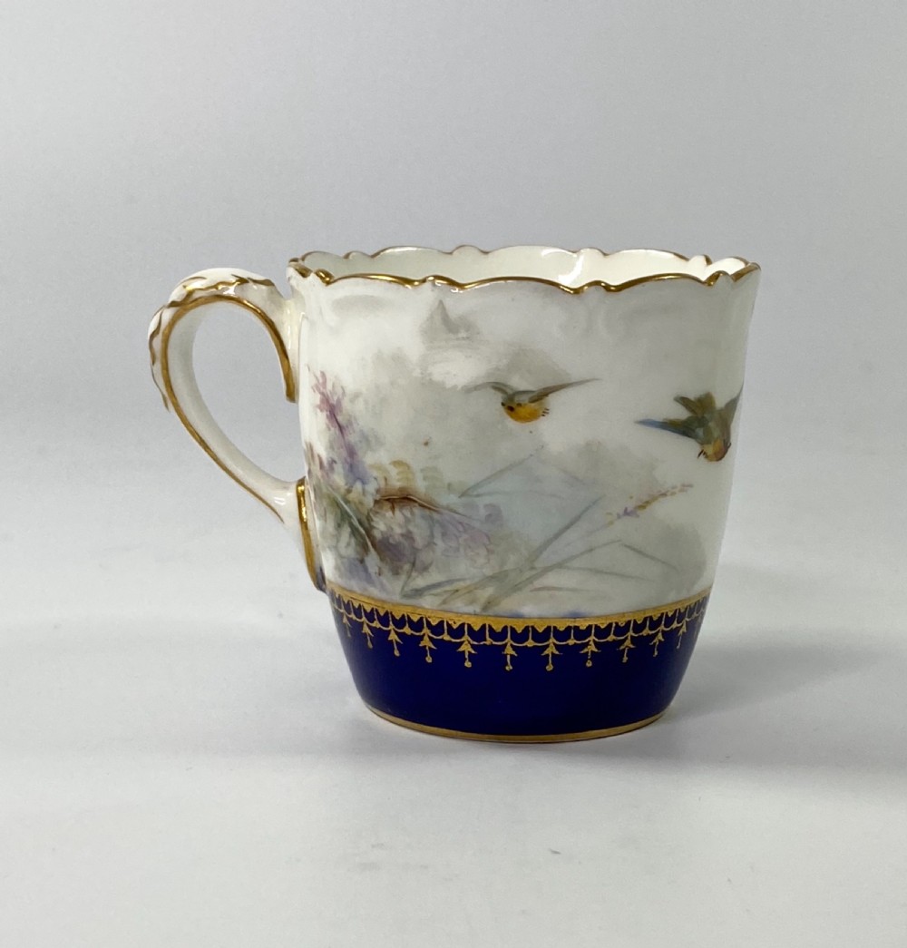 Royal China Works Worcester cup and saucer, dated 1902. View IX