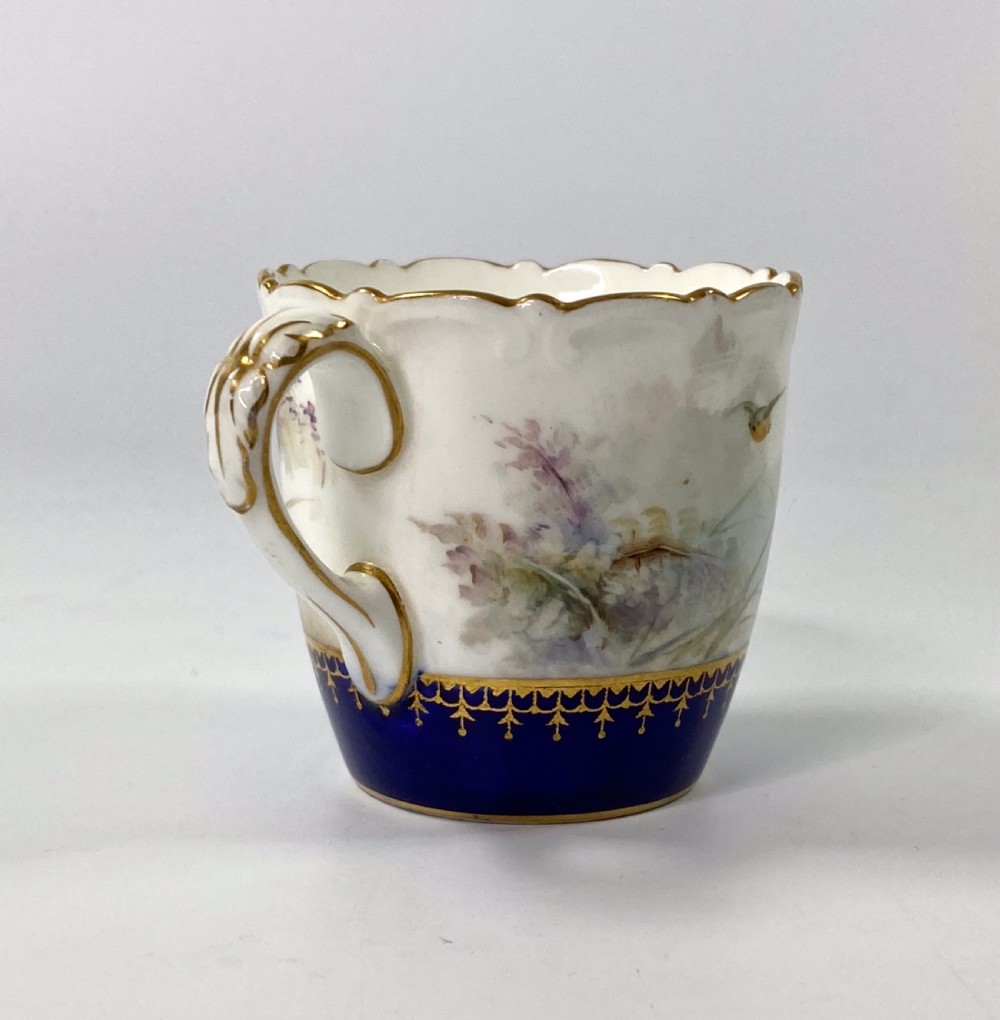 Royal China Works Worcester cup and saucer, dated 1902. View X