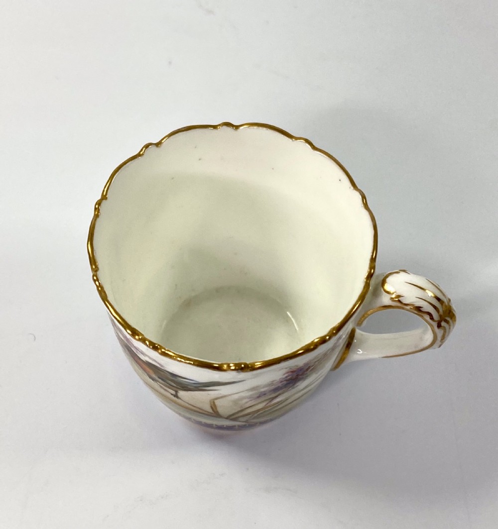 Royal China Works Worcester cup and saucer, dated 1902. View XI