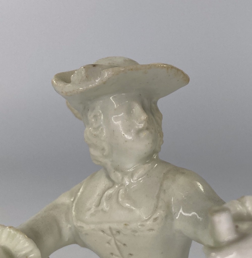 Rare Bow porcelain Huntress, c. 1750. View X