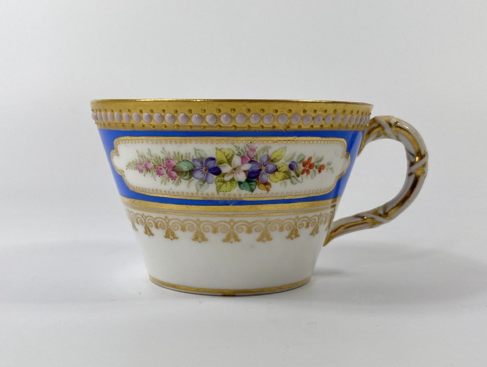 Royal Worcester ‘Jewelled’ cup and saucer, dated 1876. View II