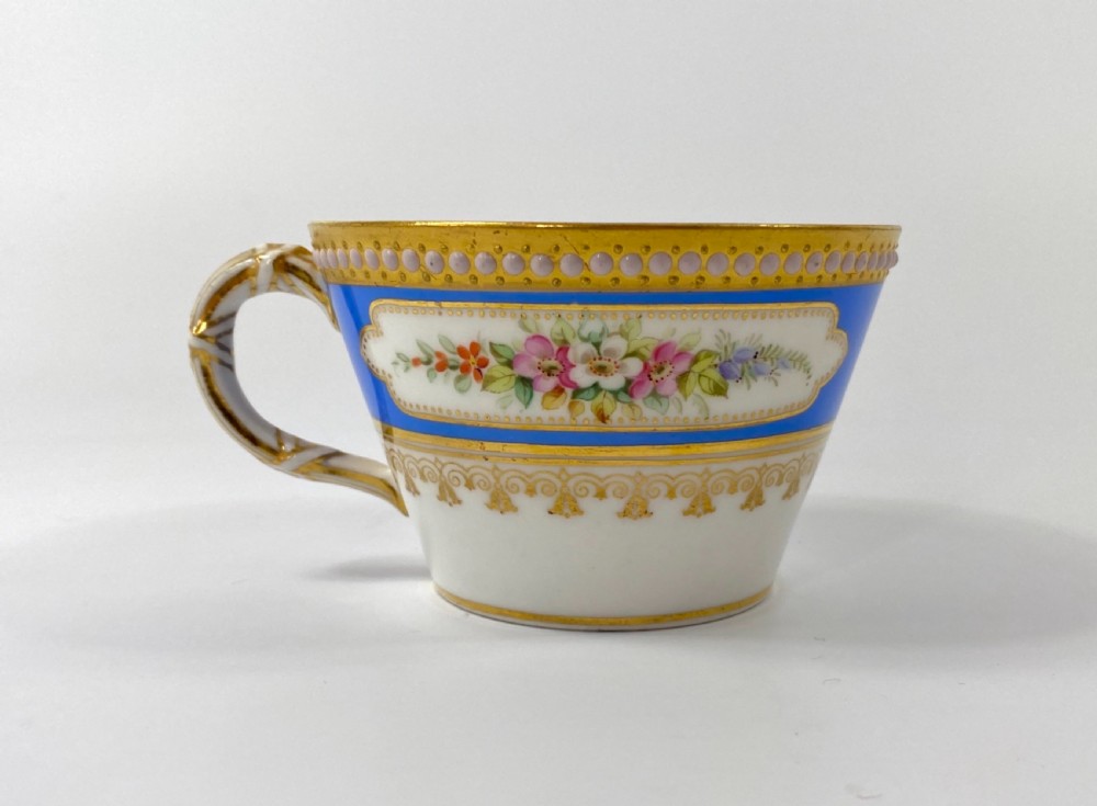 Royal Worcester ‘Jewelled’ cup and saucer, dated 1876. View IV