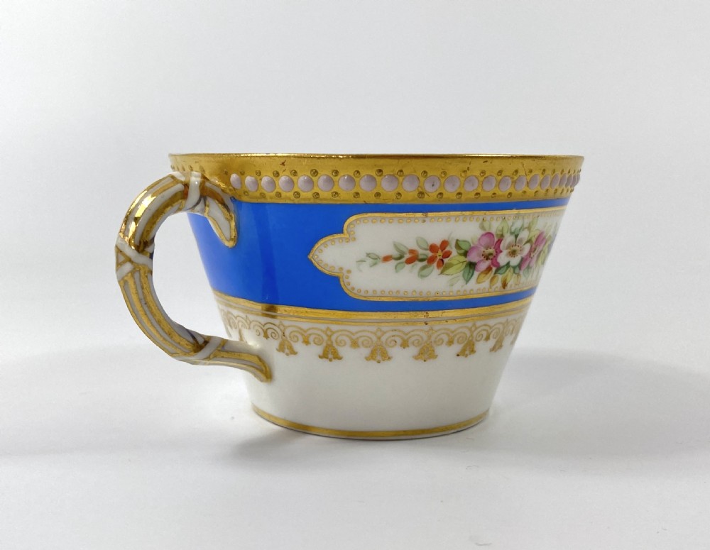 Royal Worcester ‘Jewelled’ cup and saucer, dated 1876. View V