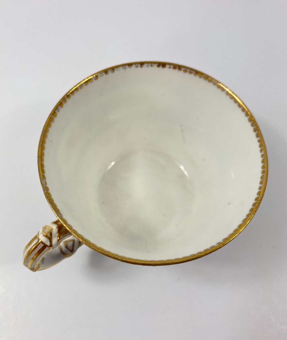 Royal Worcester ‘Jewelled’ cup and saucer, dated 1876. View VIII