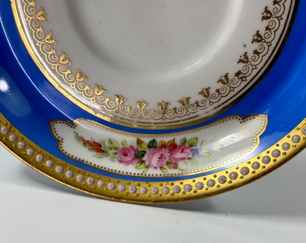Royal Worcester ‘Jewelled’ cup and saucer, dated 1876. View IX