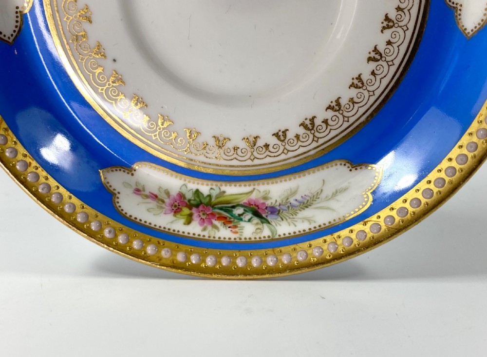 Royal Worcester ‘Jewelled’ cup and saucer, dated 1876. View XI