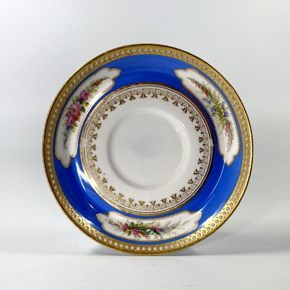 Royal Worcester ‘Jewelled’ cup and saucer, dated 1876. View XII