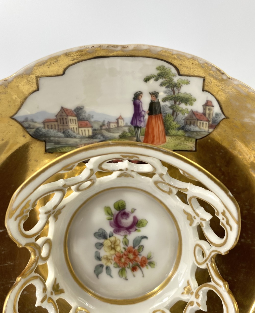 Berlin porcelain chocolate cup & trembleuse, c. 1770. View IV