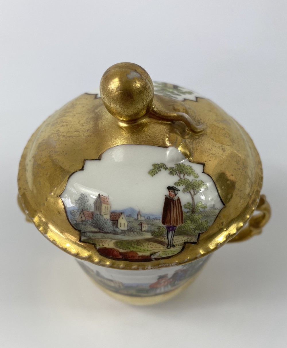 Berlin porcelain chocolate cup & trembleuse, c. 1770. View X