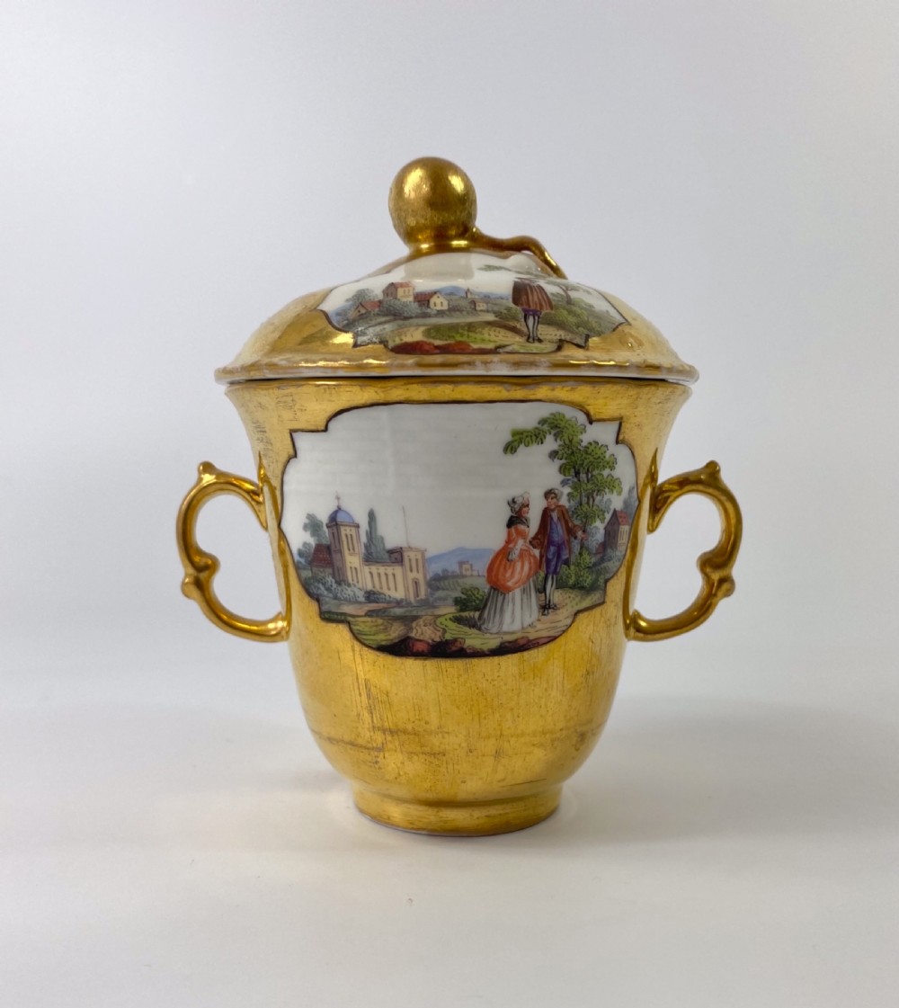 Berlin porcelain chocolate cup & trembleuse, c. 1770. View XI