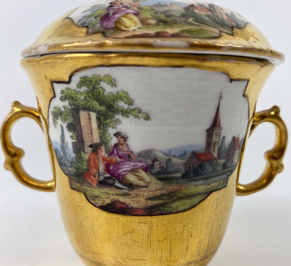 Berlin porcelain chocolate cup & trembleuse, c. 1770. View XV