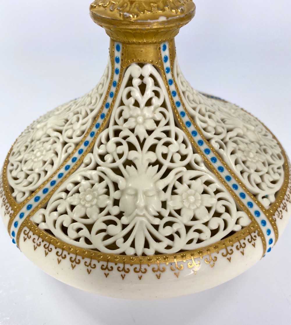 Royal China Works, Worcester porcelain vases, c. 1890. View III