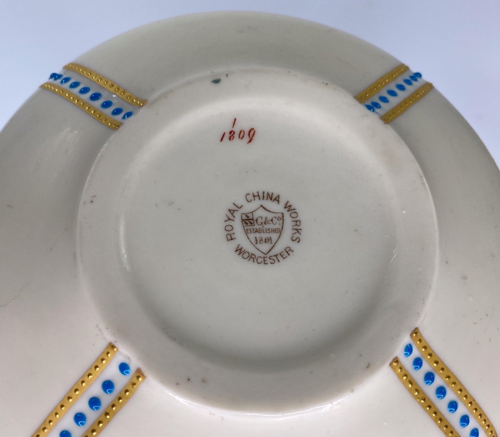 Royal China Works, Worcester porcelain vases, c. 1890. View VIII
