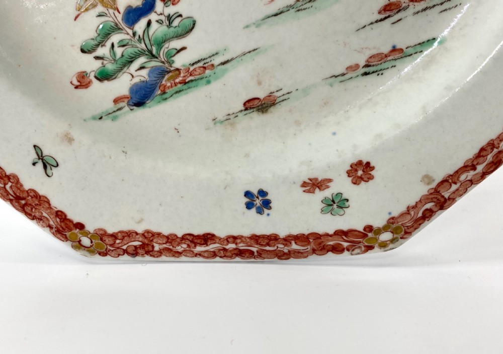 Bow porcelain plate. ‘Kakiemon Two Quail’, c. 1755. View IV