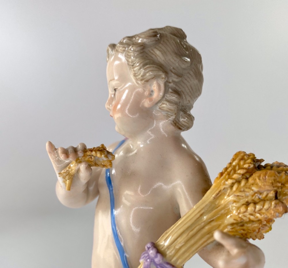 Meissen porcelain Putti, c. 1870. View VII