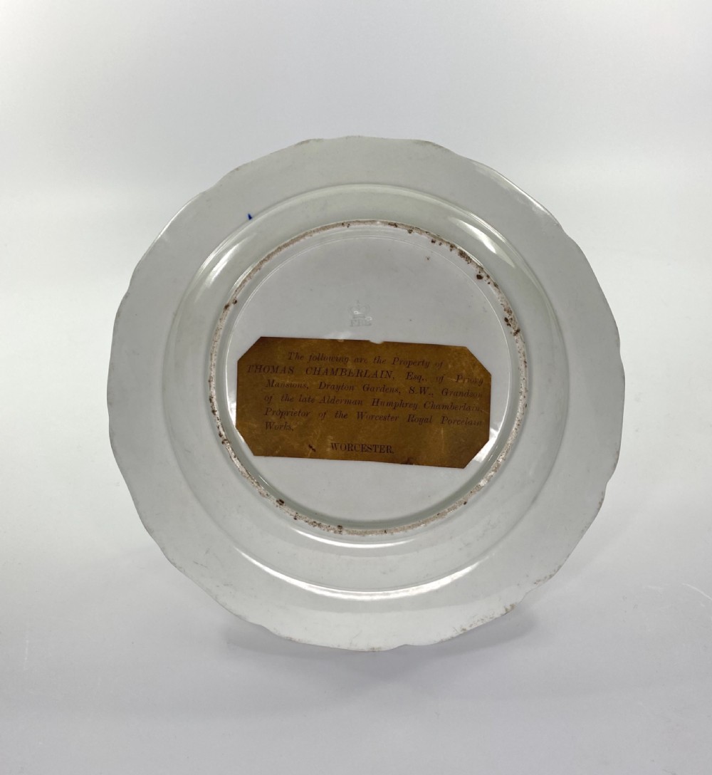 FBB Worcester ‘Blue Scale’ dish, c.1815. View V