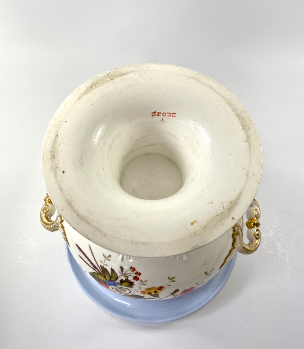 Pair of large Spode ice pails, c. 1820. View X