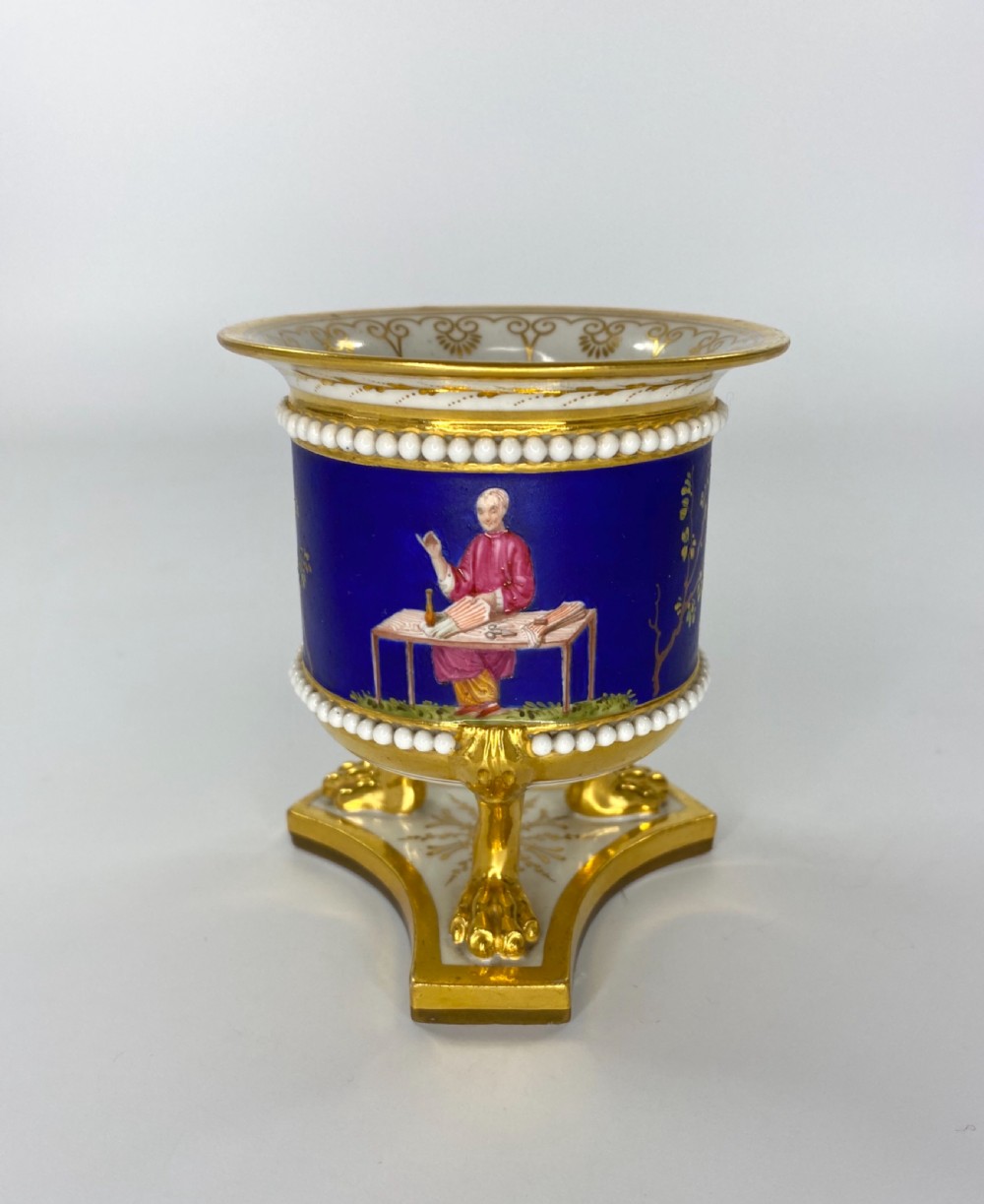 FBB Worcester ‘Chinoiserie’ porcelain urn, c. 1815 View III