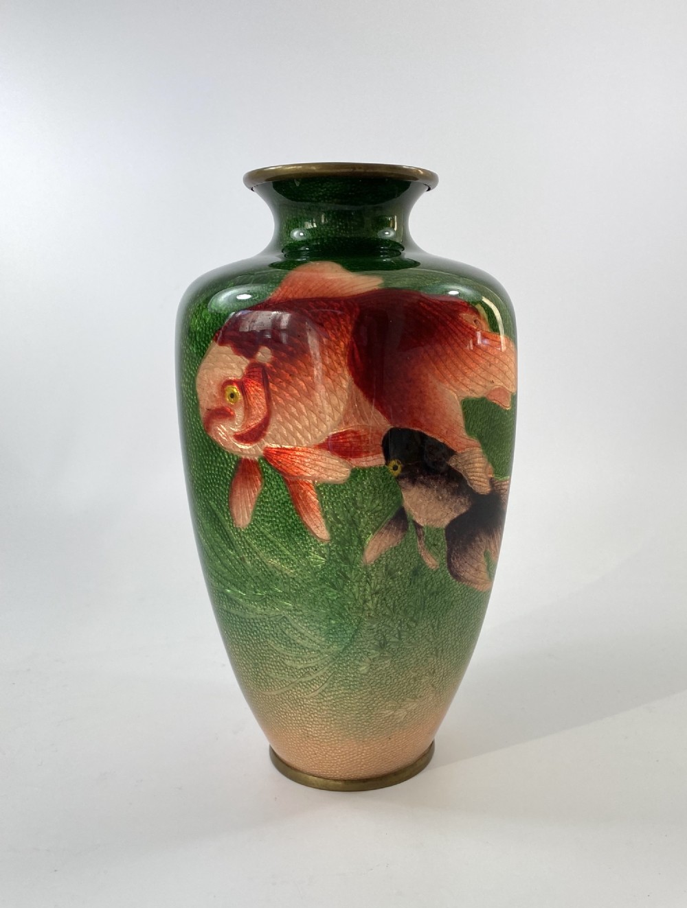 Japanese cloisonne vase. Ota Toshiro, Meiji Period.