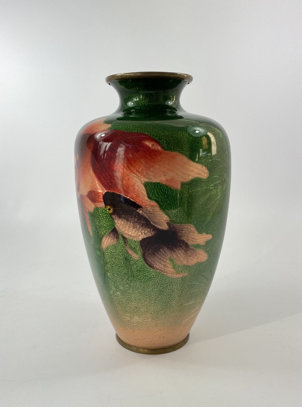 Japanese cloisonne vase. Ota Toshiro, Meiji Period. View III