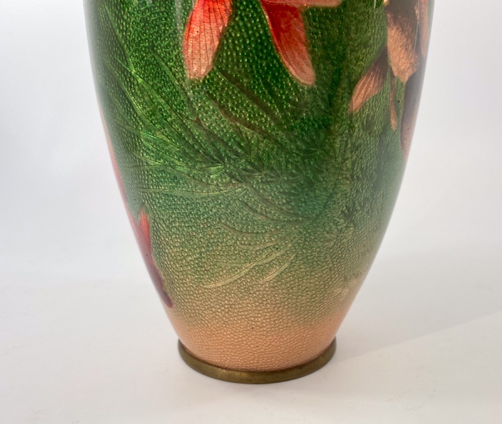 Japanese cloisonne vase. Ota Toshiro, Meiji Period. View VI